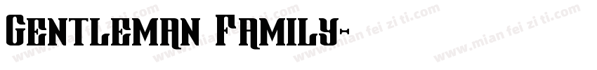 Gentleman Family字体转换